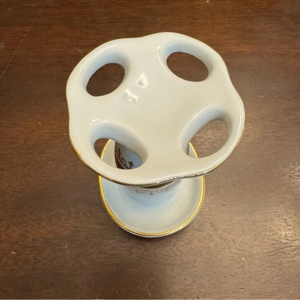 Porcelain Toothbrush Holder Regal Gold Andre Richard Made in Japan Vintage